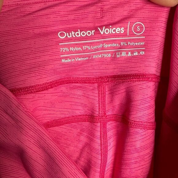 Outdoor Voices Pink Flamingo Performance Leggings  Size small - Picture 4 of 4